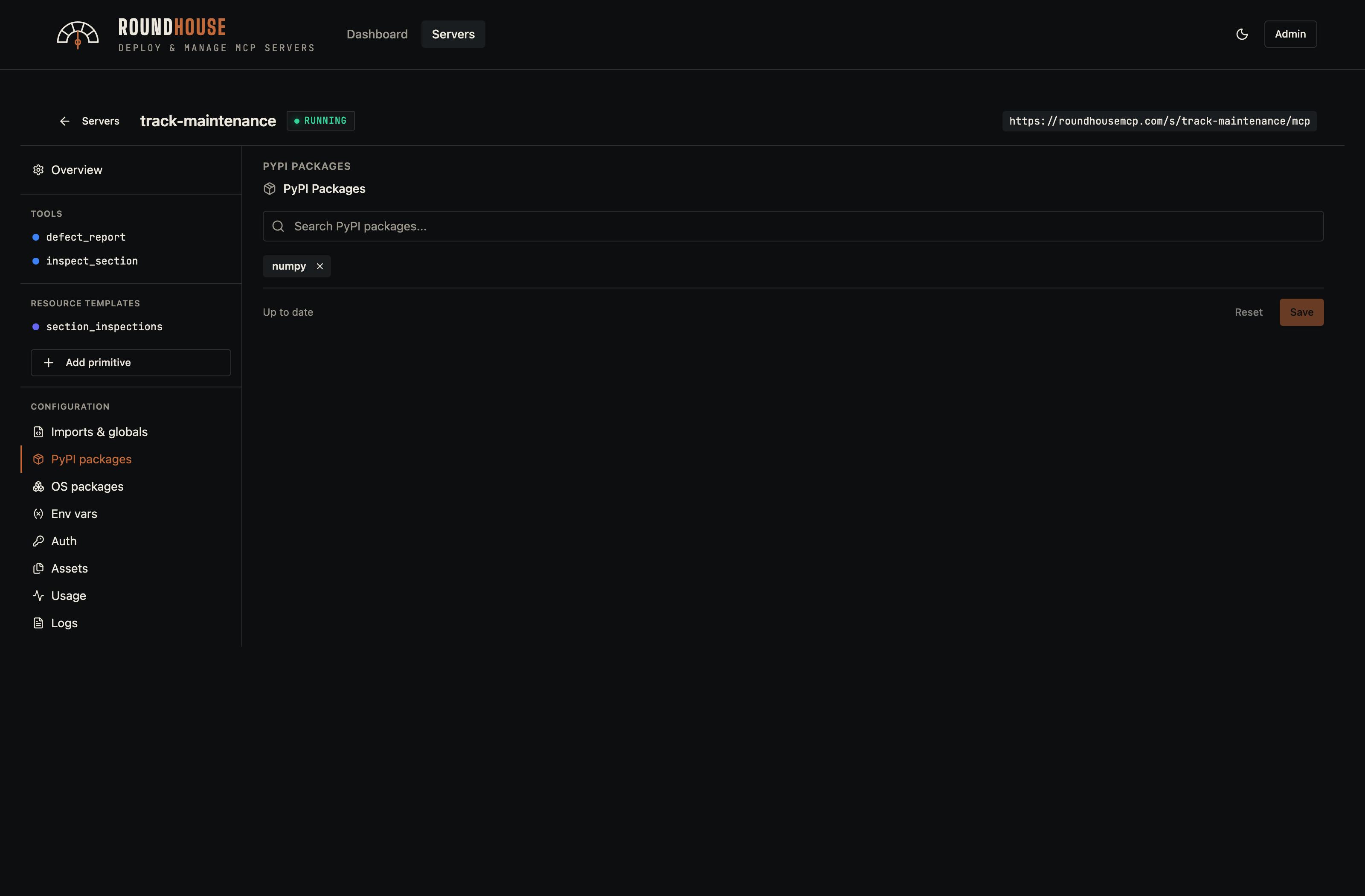 Editor — packages (pip)